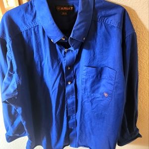 Blue Ariat long sleeve button up